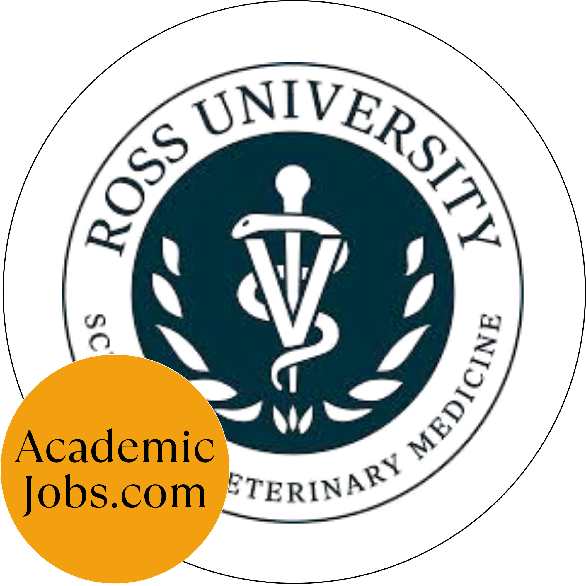 Le logo Ross University Caribbean School of Veterinary Medicine Jobs