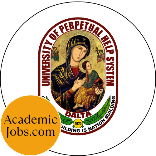 El logo de University of Perpetual Help, System Dalta Jobs