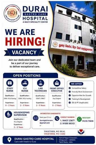 DURAI GASTRO CAR Jobs