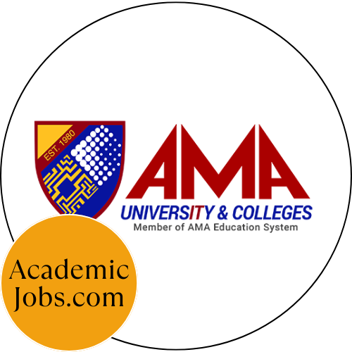 Ama University logo