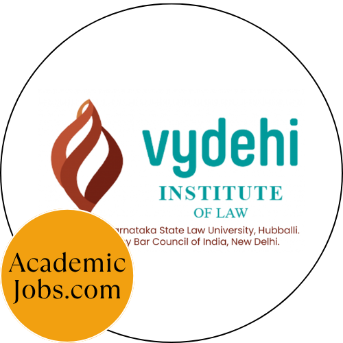 El logo de Vydehi Institute of Law (VIL)